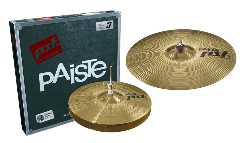 Paiste PST 3 Essential Cymbal Set, 14" Hi Hats & 18" Crash Ride