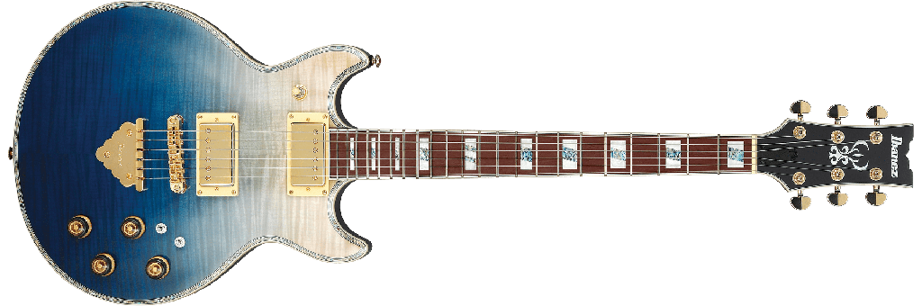 Ibanez Artist AR420 Electric Guitar, Transparent Blue Gradation