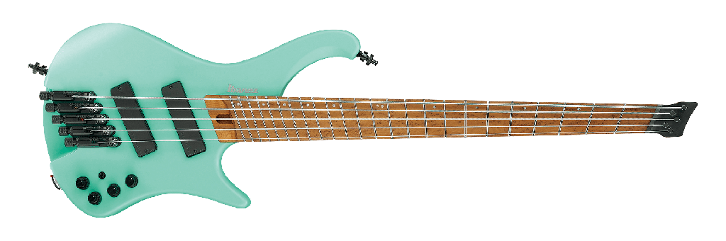 Ibanez EHB Ergonomic Headless 5-String Multi-scale Bass, Sea Foam Green Matte 