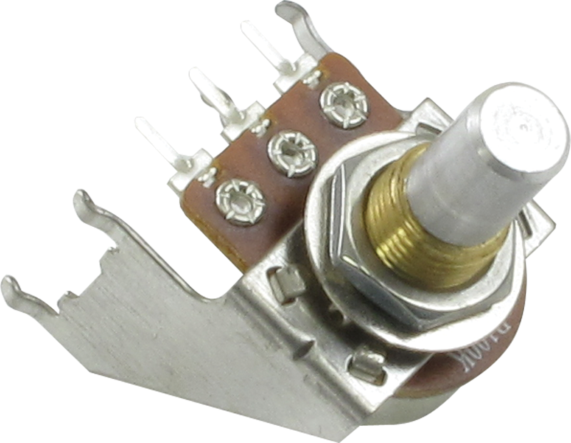 CE 25K Solid Shaft Pot, Linear Taper, Snap-in