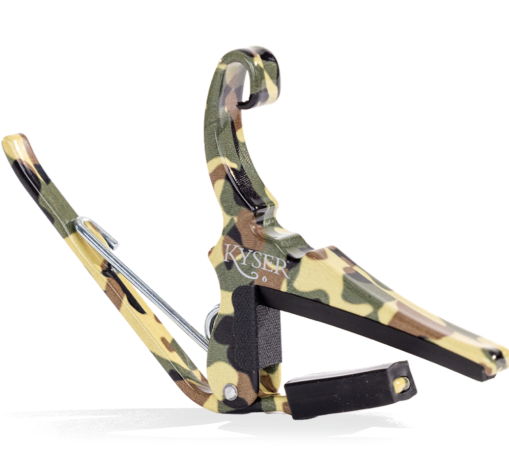 Kyser Quick Change Capo for Six String Guitars, Camo
