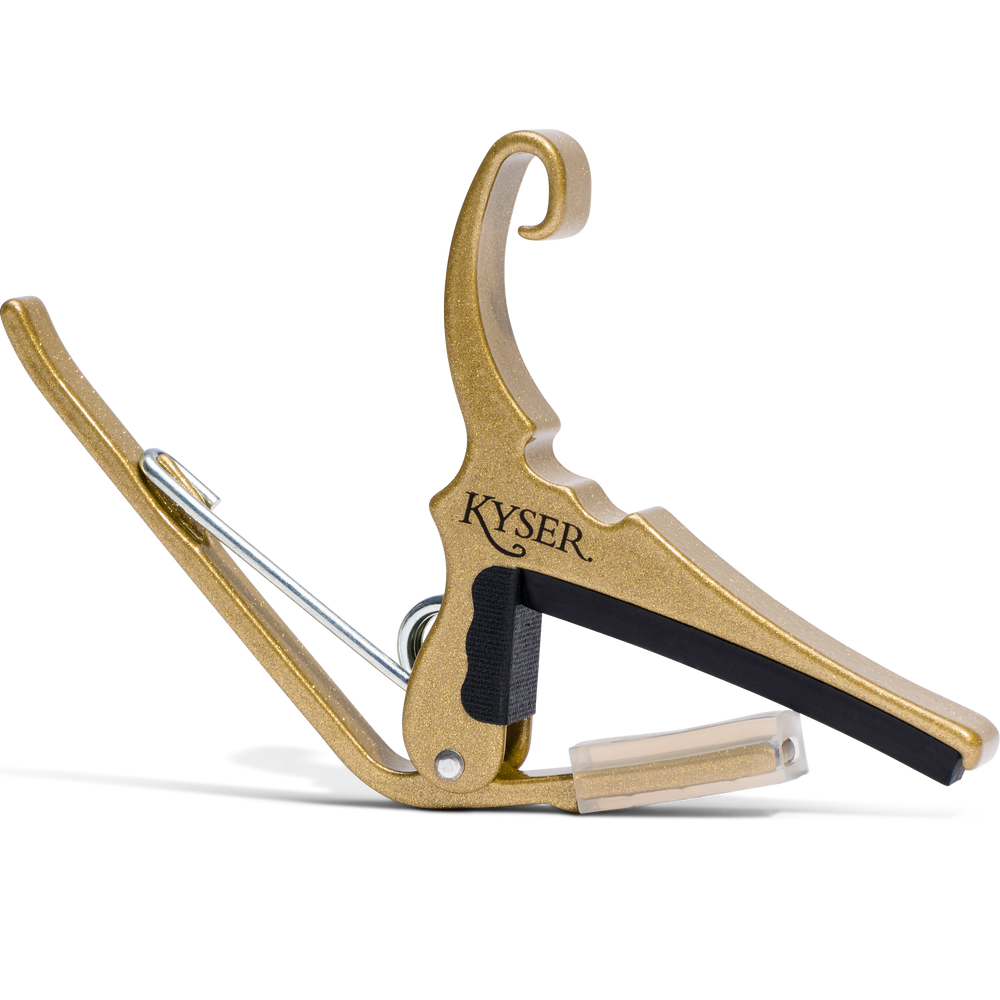 Kyser Quick Change Capo for Six String Guitars, Gold