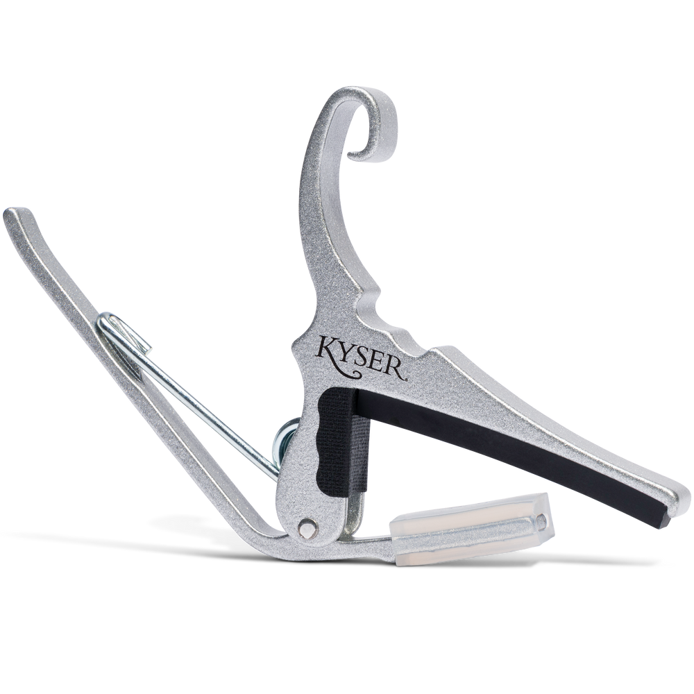 Kyser Quick Change Capo for Six String Guitars, Silver