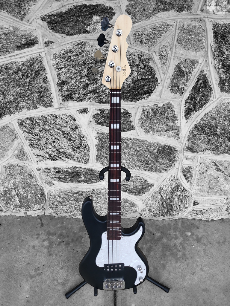 2023 G&L Kiloton Fullerton Electric Bass - Ebony Jet Frost