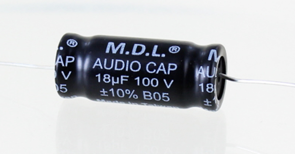 [MDL-18] MDL 18 mfd Non-Polar Electrolytic Capacitor 100V