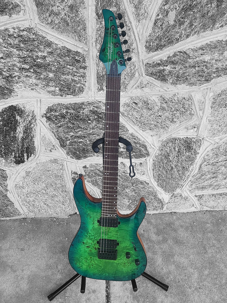 Schecter C-6 Pro, Aqua Burst