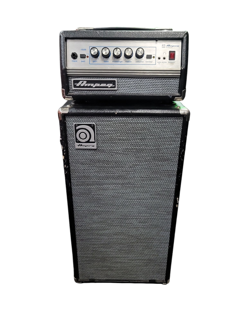 Ampeg Micro VR 200-Watt Compact Solid State Bass Amp Head and SVT 210AV Bass Cabinet