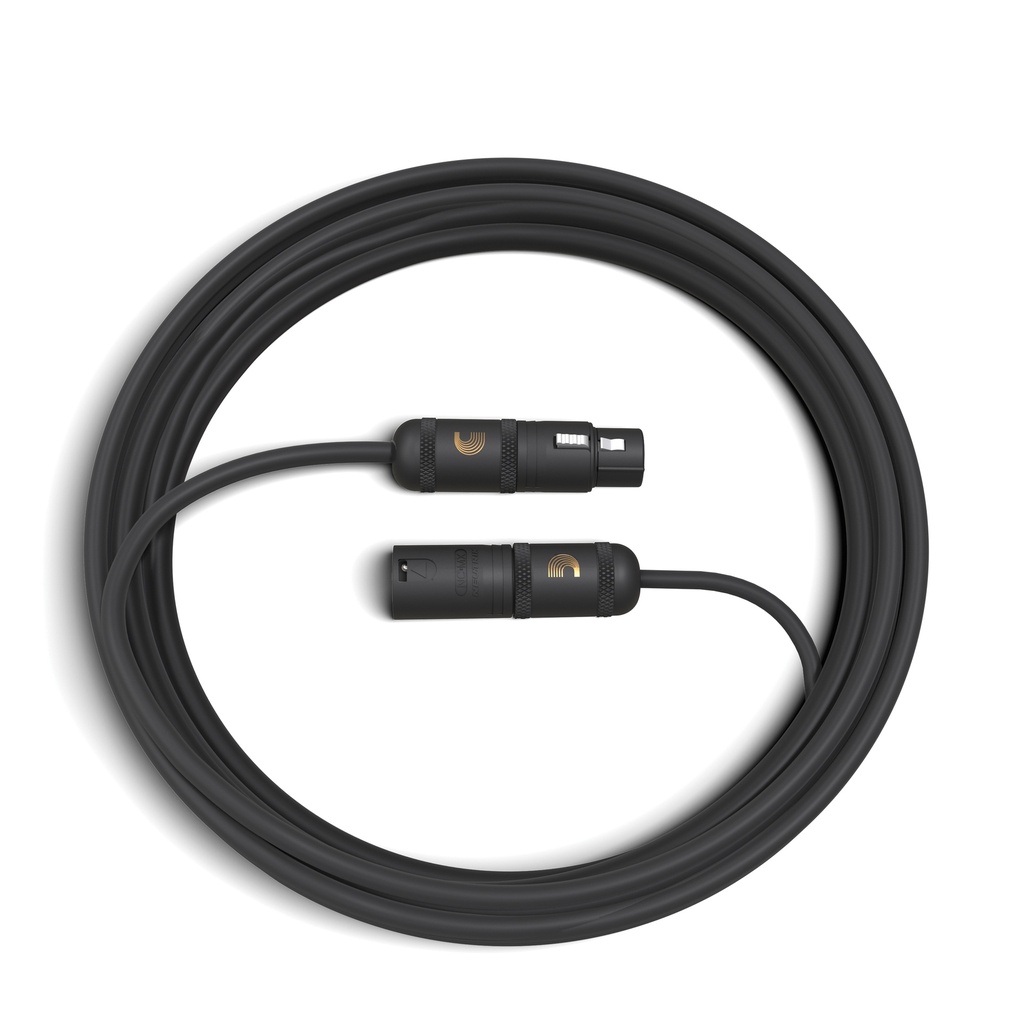D'Addario American Stage XLR Microphone/Powered Speaker Cable, XLR to XLR, 5ft