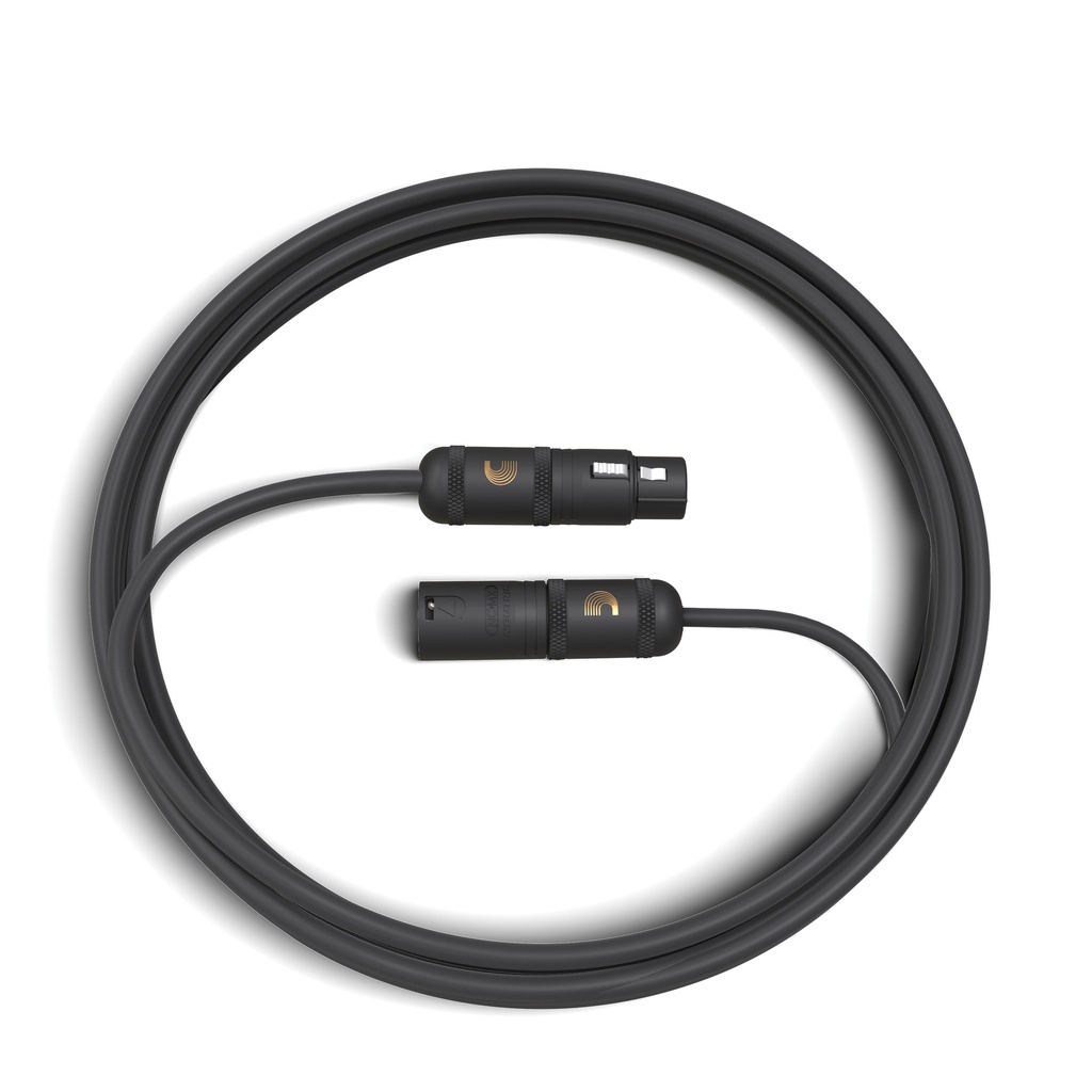 D'Addario American Stage XLR Microphone/Powered Speaker Cable, XLR to XLR, 5 ft
