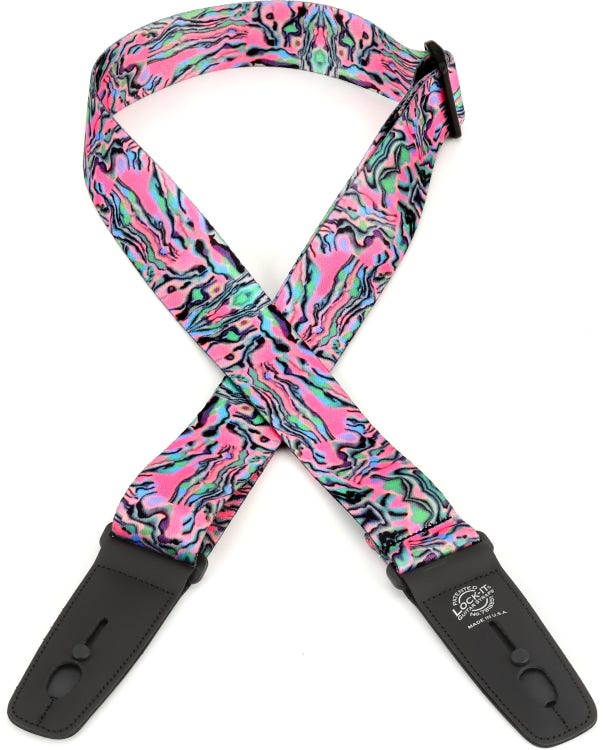 Lock-It Straps PolyPlush 60's Psychedelic, Pink