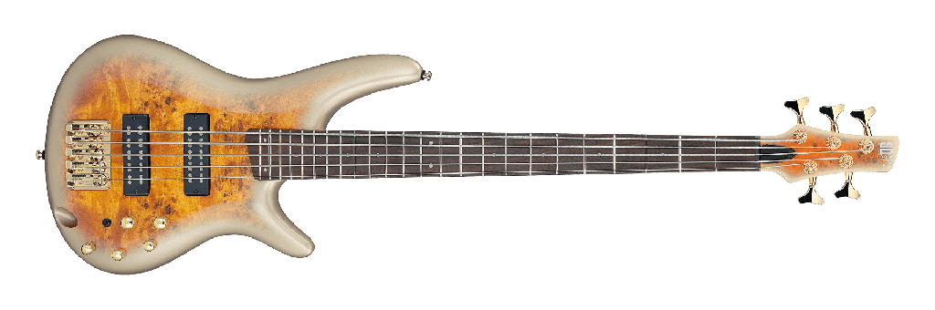 Ibanez SR405EPBDX 5-String Bass, Mars Gold Metallic Burst