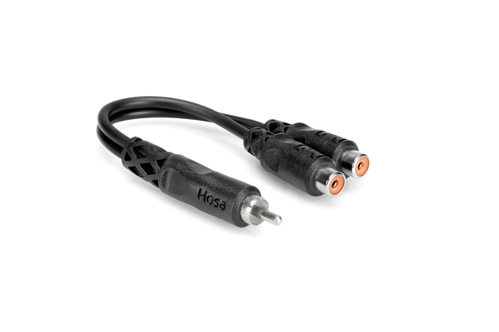 Hosa YRA-104 Y-Cable Splitter, Male RCA to Dual Female RCA