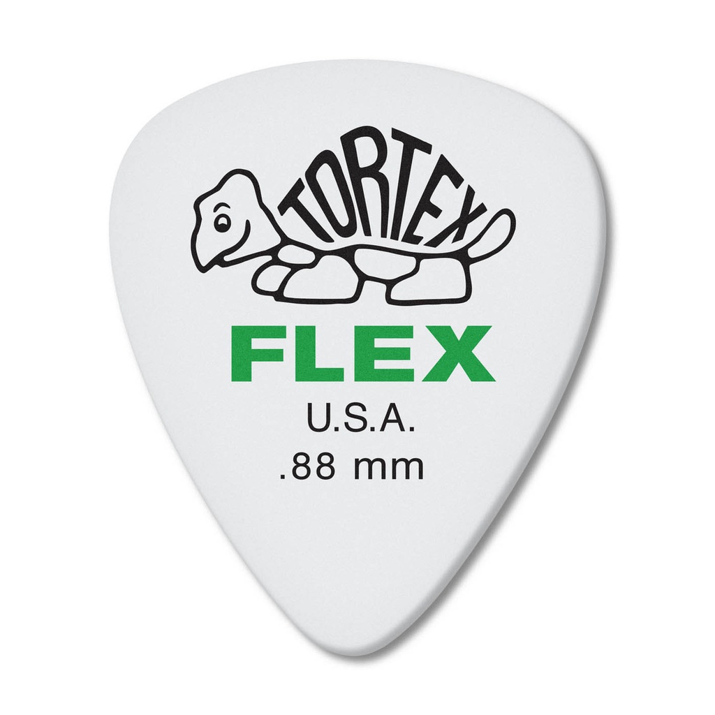 [428R088] Dunlop Tortex Flex Standard Picks, .88mm, 72 Pack
