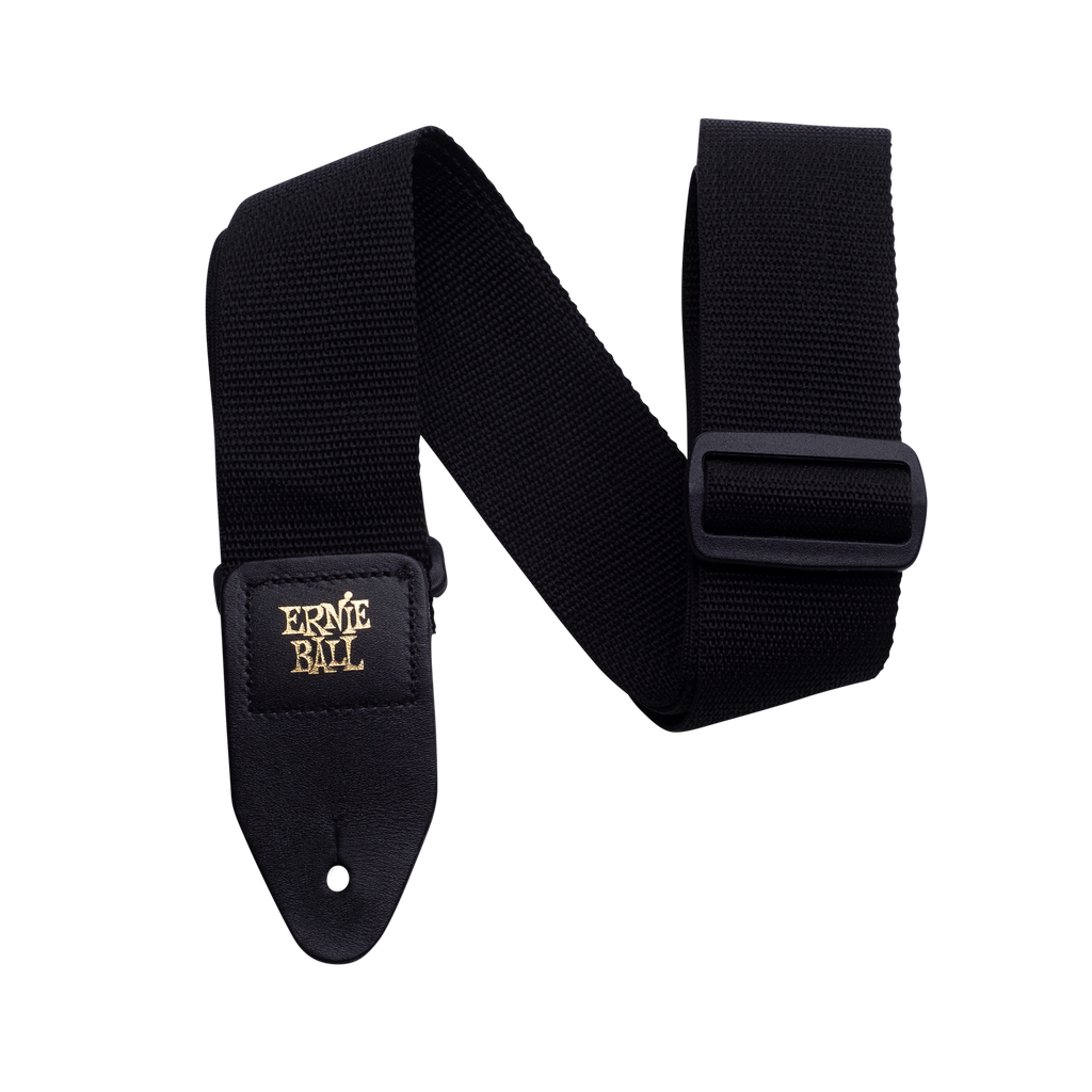 [P04037] Ernie Ball Black Polypro Guitar Strap