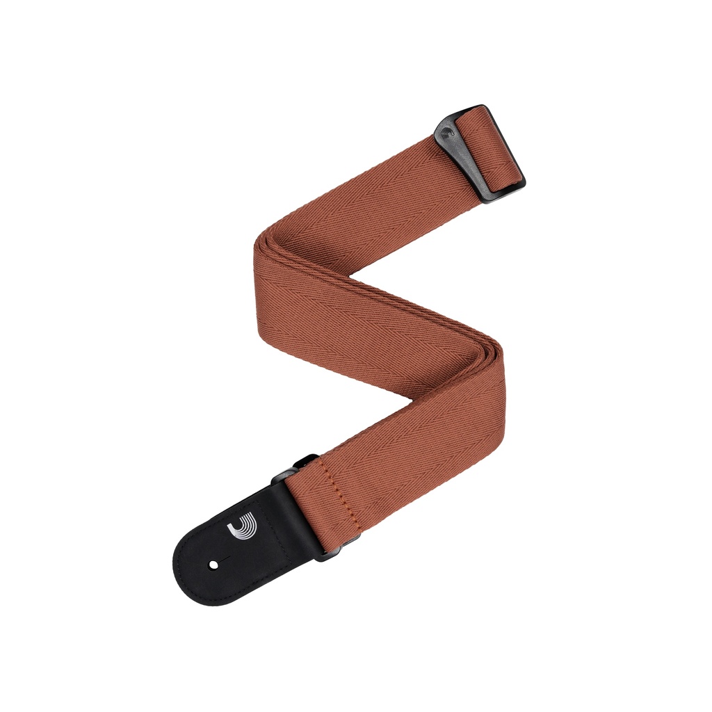 [50RB01] D'Addario Eco-Comfort Basic Woven Guitar Strap, Red