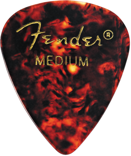 Fender Classic Celluloid, Tortoise Shell, 351 Shape, Medium, 12 Pack