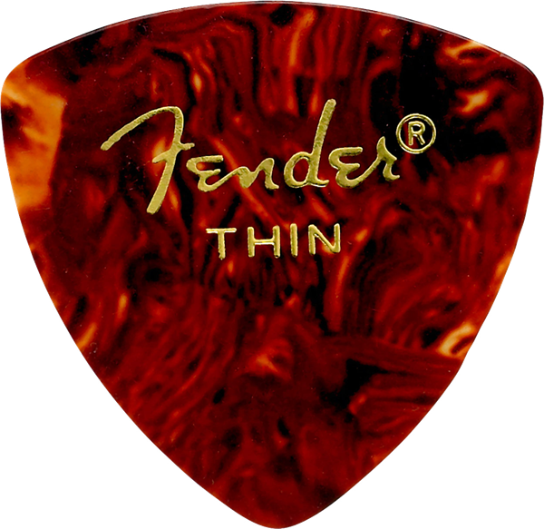 [1980346700] Fender 346 Shape Picks, Shell, Thin, 12 Pack