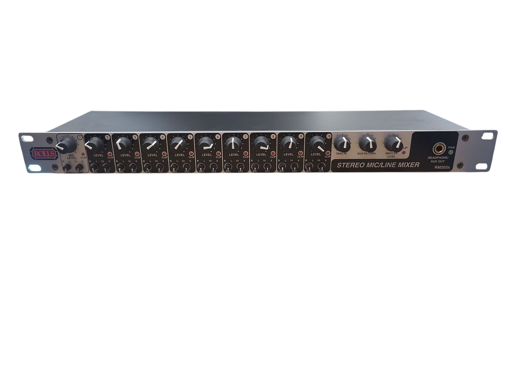 Rolls RM203X 10 Channel Stereo Mic / Line mixer