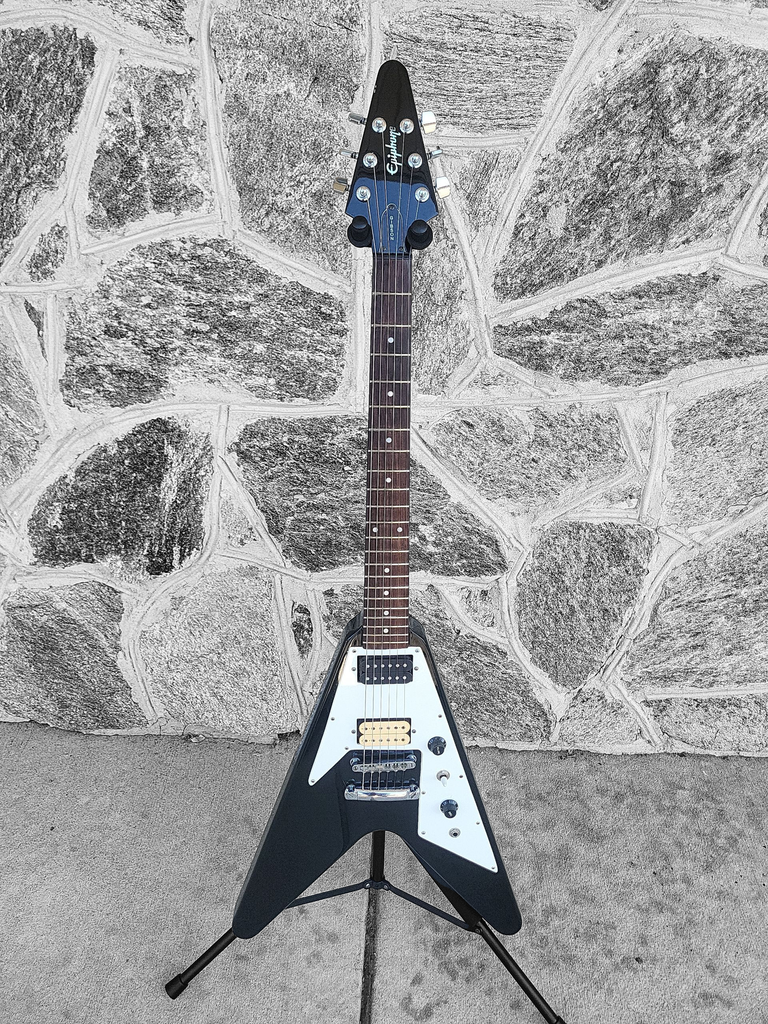 Epiphone '67 Flying V (1989) - Ebony w/ Case