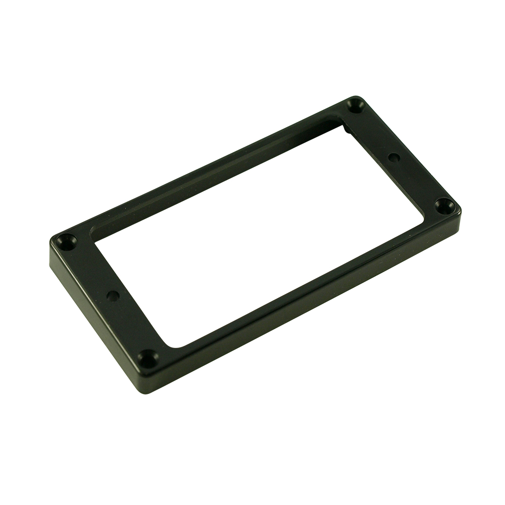 [HMRBH] WD Plastic Humbucker Pickup Mounting Ring, Flat Bottom, Black, High