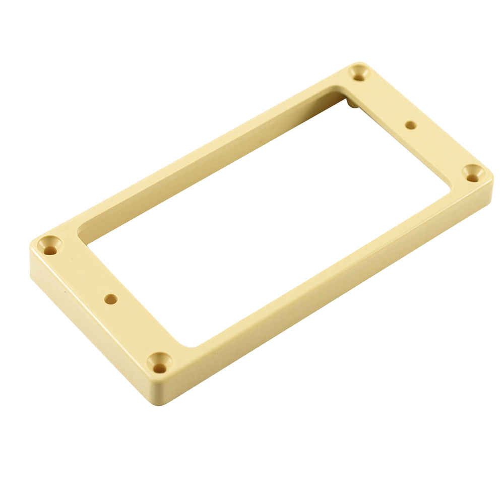 [HMRCH] WD Plastic Humbucker Pickup Mounting Ring, Flat Bottom, Cream, High