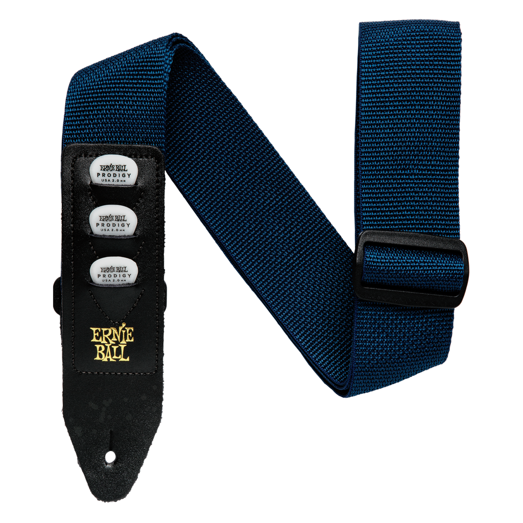 [P04236] Ernie Ball Navy Polypro Pickholder Strap