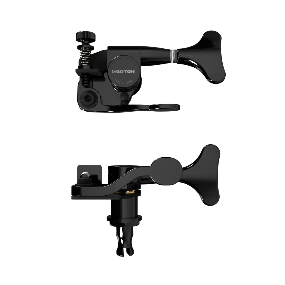 [20600B] Hipshot GB7 Bass Xtender, Black, Bass Side