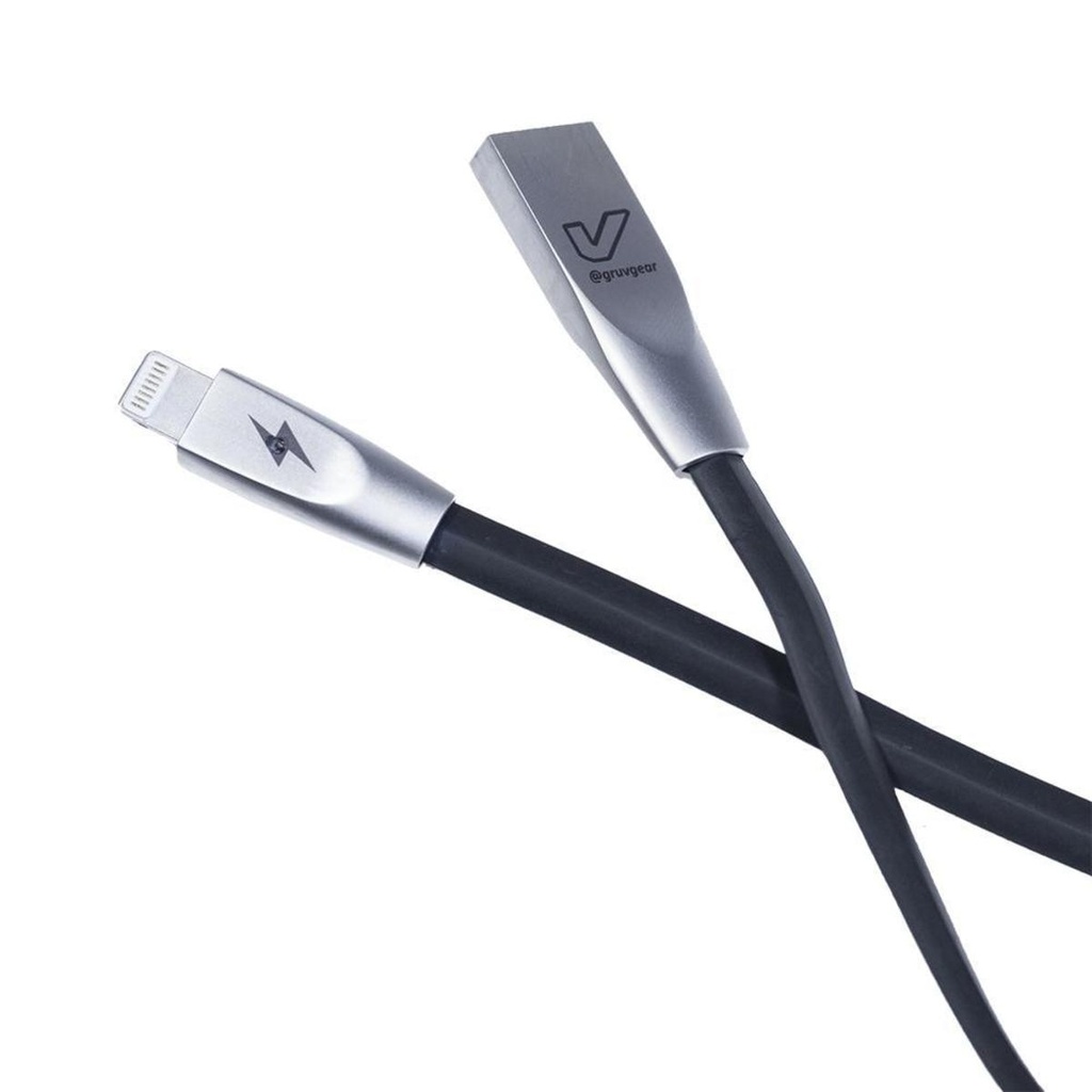 [CBL-APPL-6FT-BLK] Gruv Gear OKTANE™ Charging Cable, Lightning® to USB-A, 6ft
