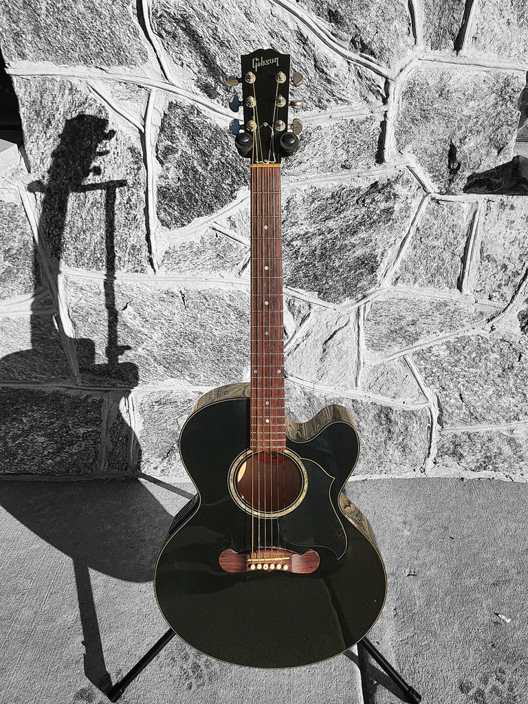 1997 Gibson EC-10 Acoustic Electric, Ebony, with Case