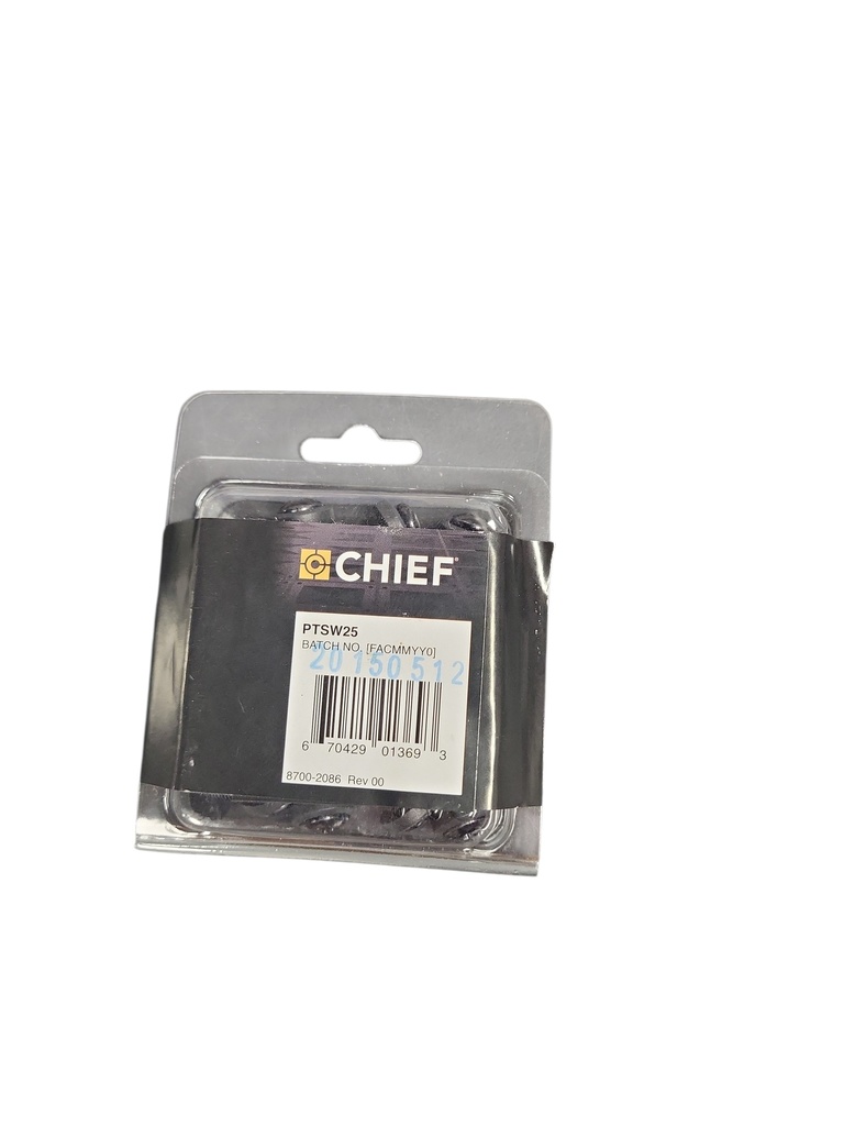 Chief Raxxess Rack Screws with Washers, 25 Pack