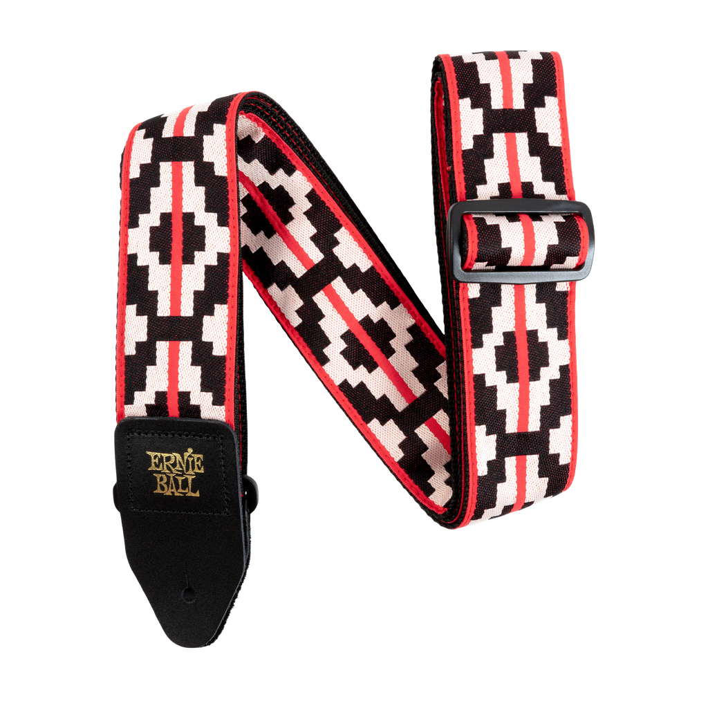 [P05322] Ernie Ball Ristra Red Jacquard Strap