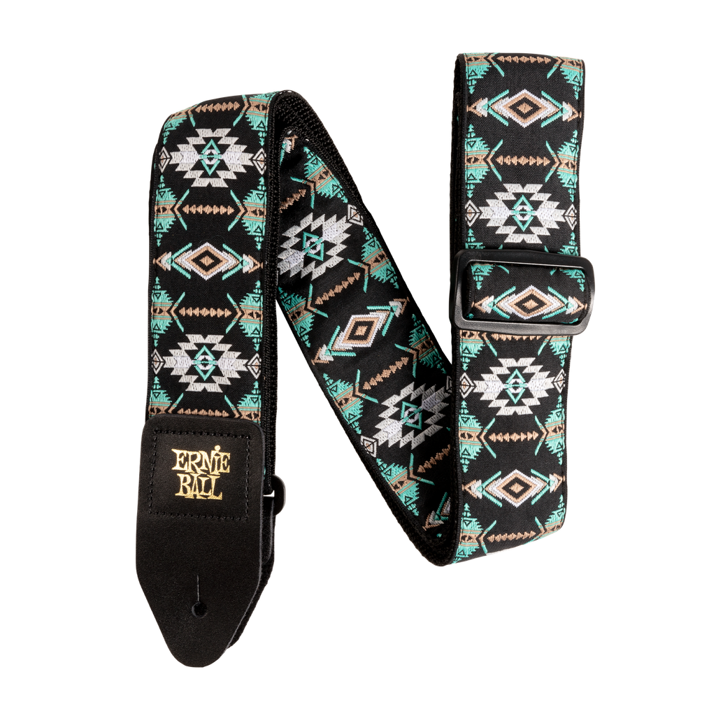 [P05325] Ernie Ball Southwestern Turquoise Jacquard Strap