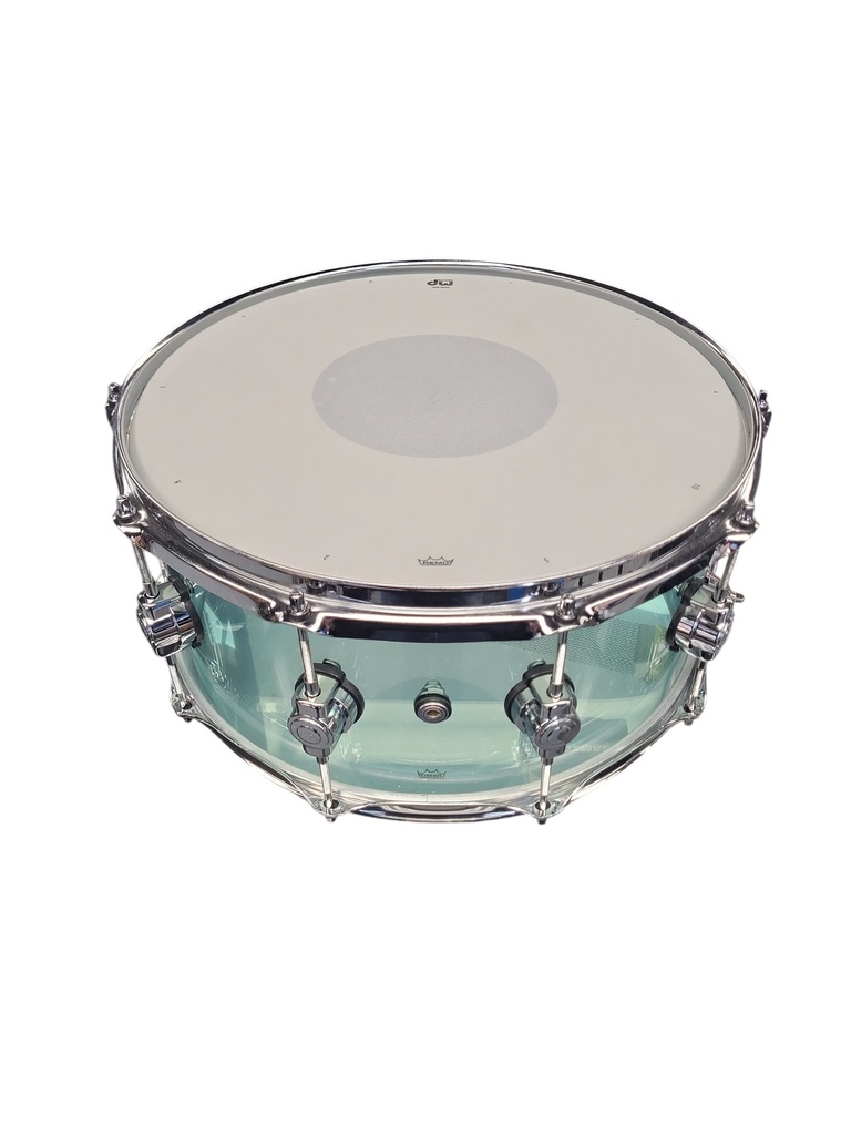 DW Design Series Acrylic Snare, Sea Glass, 14x6