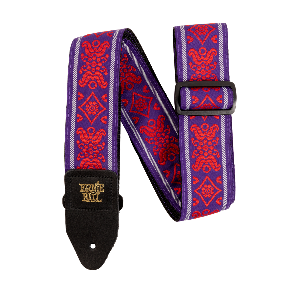 [P05330] Ernie Ball Royal Flush Red Jacquard Strap