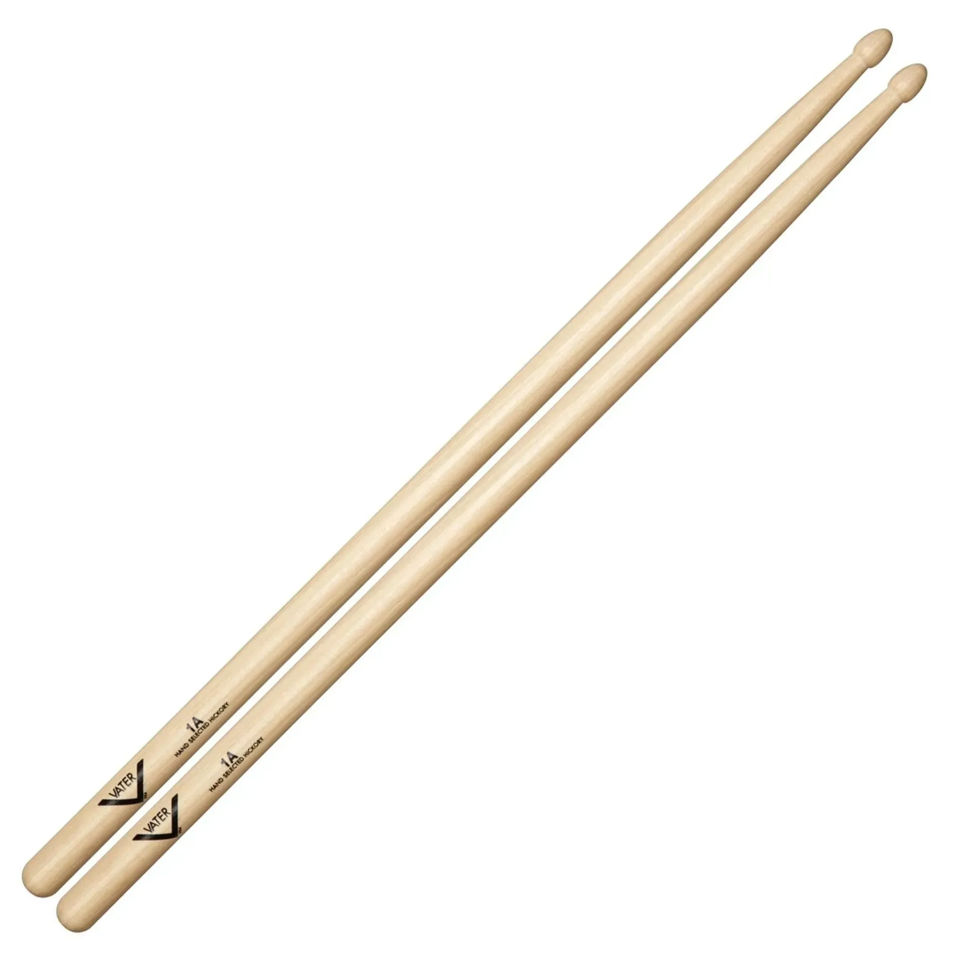 Vater American Hickory 1A Wood Tip Drum Sticks