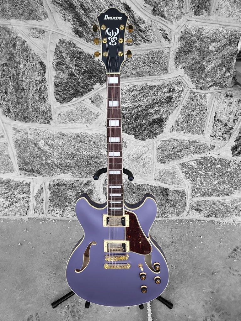Ibanez Artcore AS73G Semi-Hollow Electric Guitar, Metallic Purple Flat