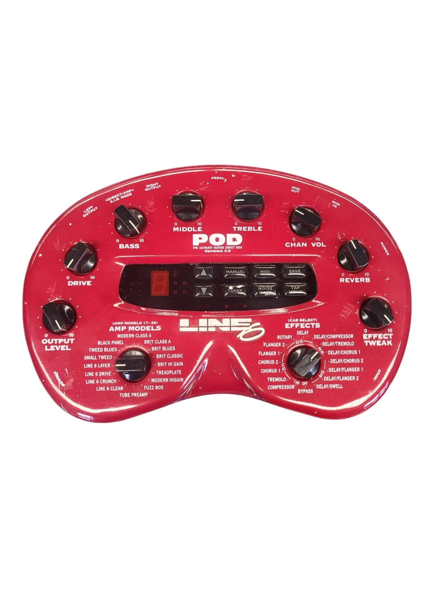 Line 6 POD 2.0 with Power Supply, Case, and Mount