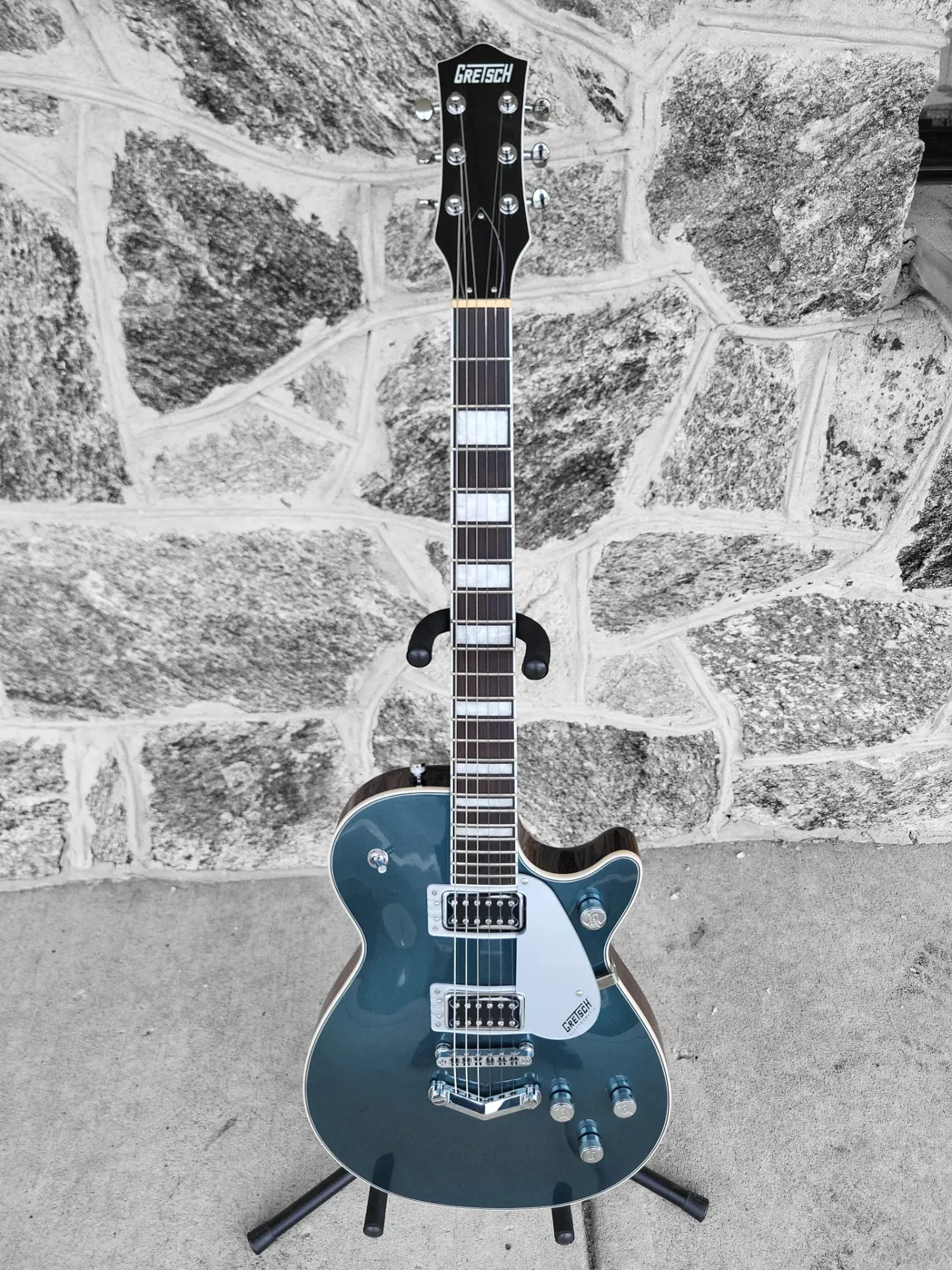 [U-G5220-0309] Gretsch G5220 Electromatic Jet BT with V-Stoptail, Jade Grey Metallic