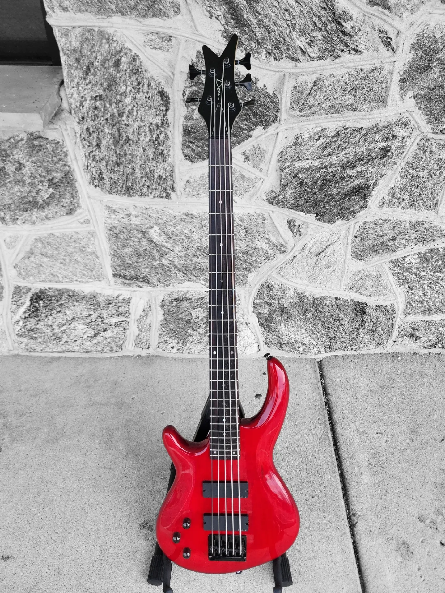 [U-Edge5Left-0323] Dean Edge 5-String Lefty Bass, 1990's, with Hardshell Case