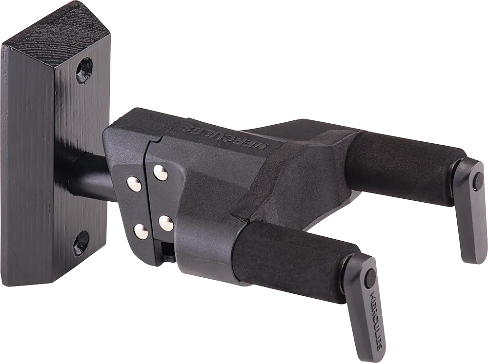 [GSP38WBK PLUS] Hercules Universal Auto Grip Wall Mount Guitar Hanger, Black