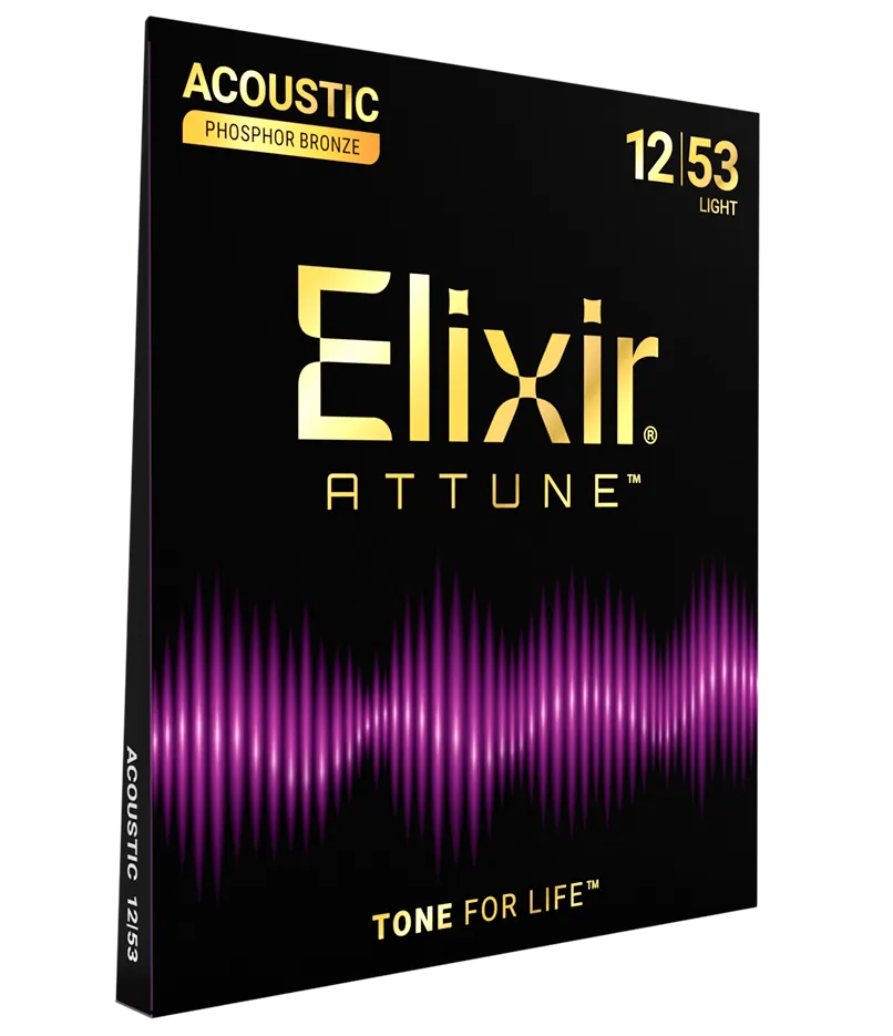 [21052] Elixir Attune Phosphor Bronze Strings, Light 12-53