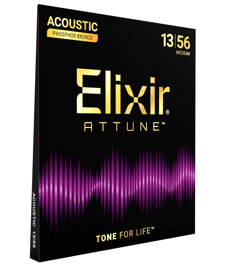 [21102] Elixir Attune Phosphor Bronze Strings, Medium 13-56