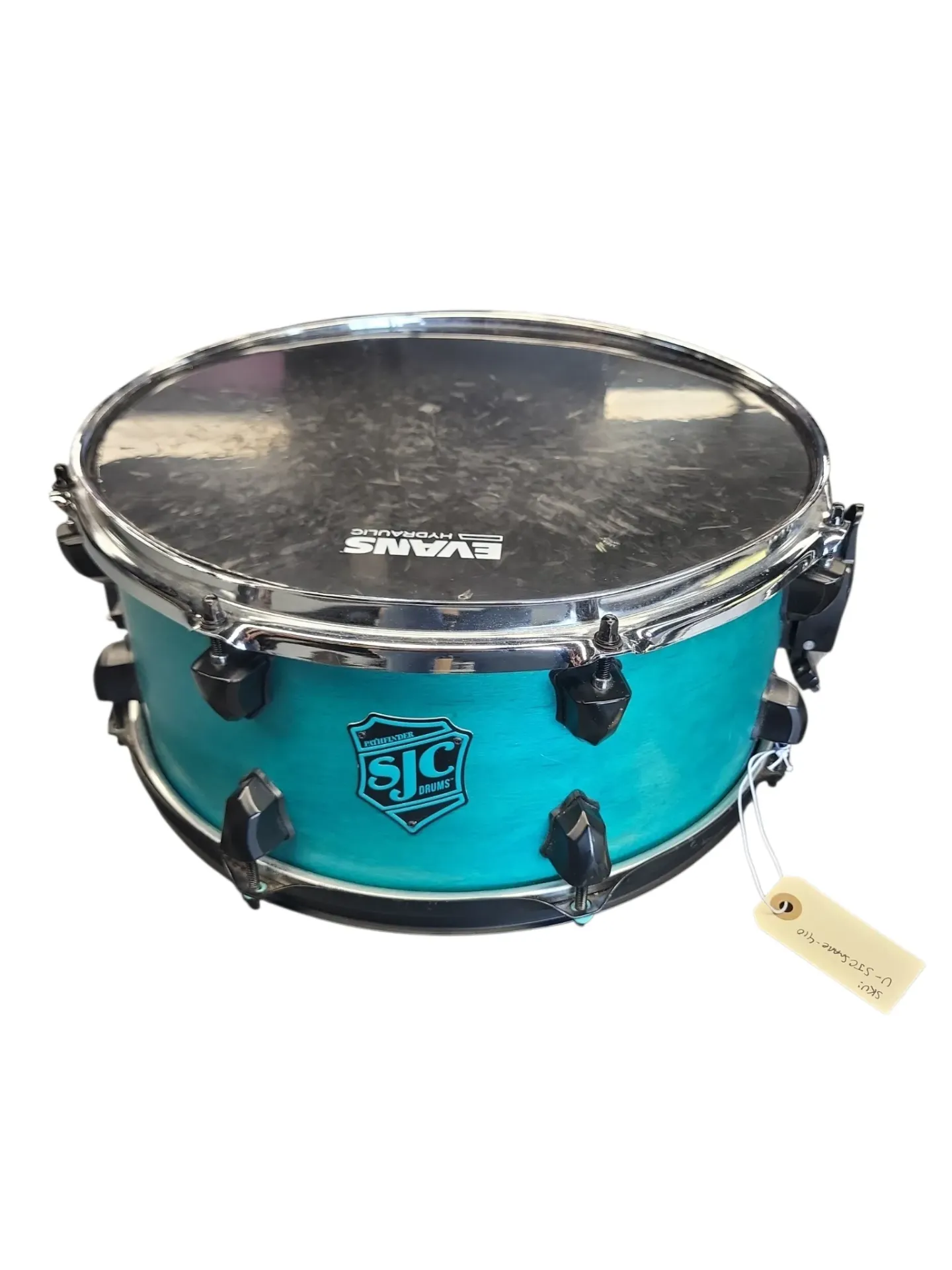 [U-SJCSnare-410] SJC Drums Pathfinder Snare Drum 14 x 6.5 in. Miami Teal Satin