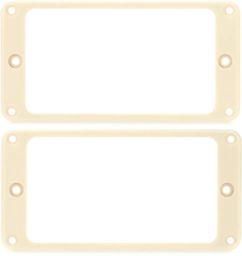 [101734:001:003:001] PRS Humbucker Pickup Rings - Ivory - Universal Angle