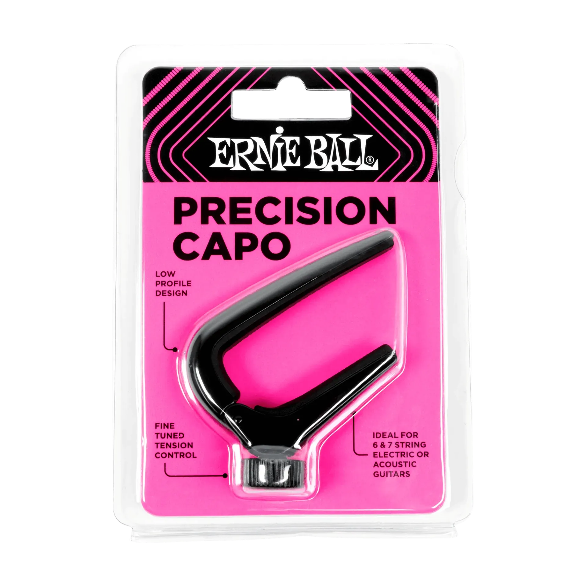 Ernie Ball Precision Capo, Black