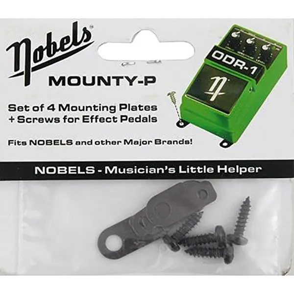 Nobels Mounty P Metal Mounting Tabs Black w/ Screws