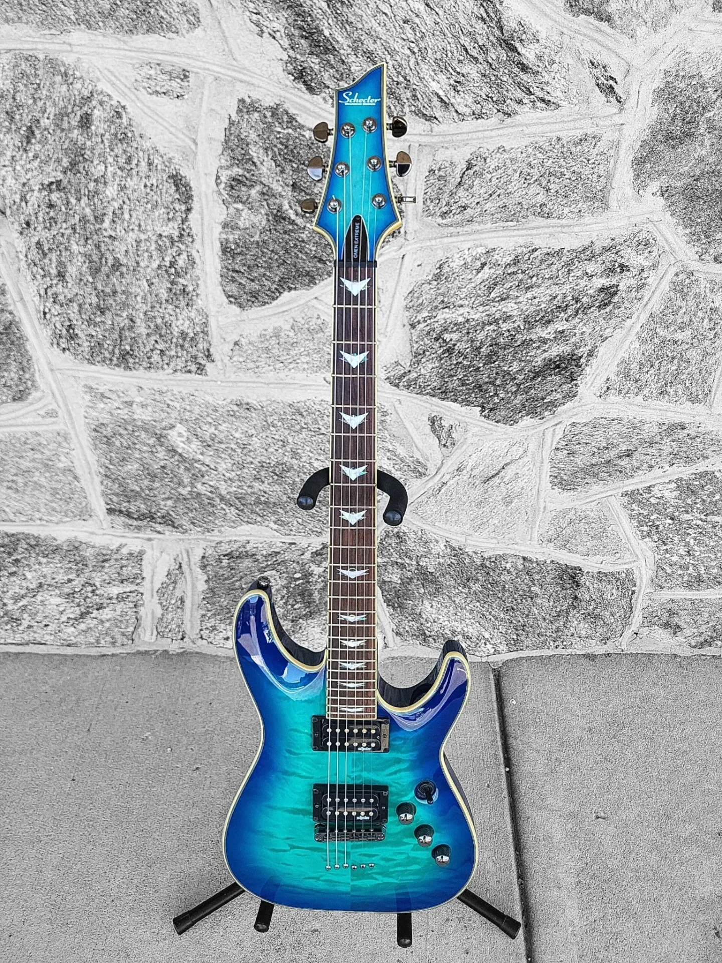 Schecter Omen Extreme 6, Ocean Blue Burst