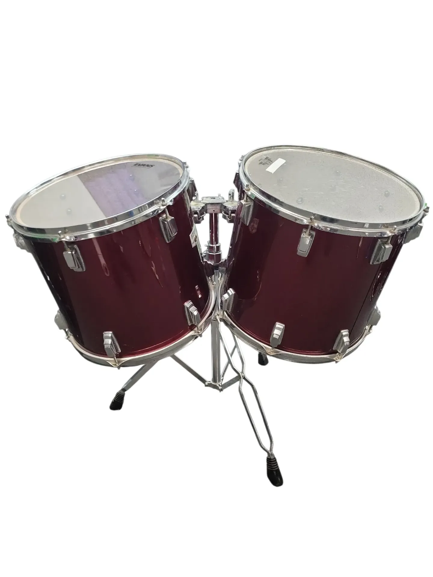 1987 Tama Swingstar 14" & 15" Tom w/ Double Mount Stand MIJ
