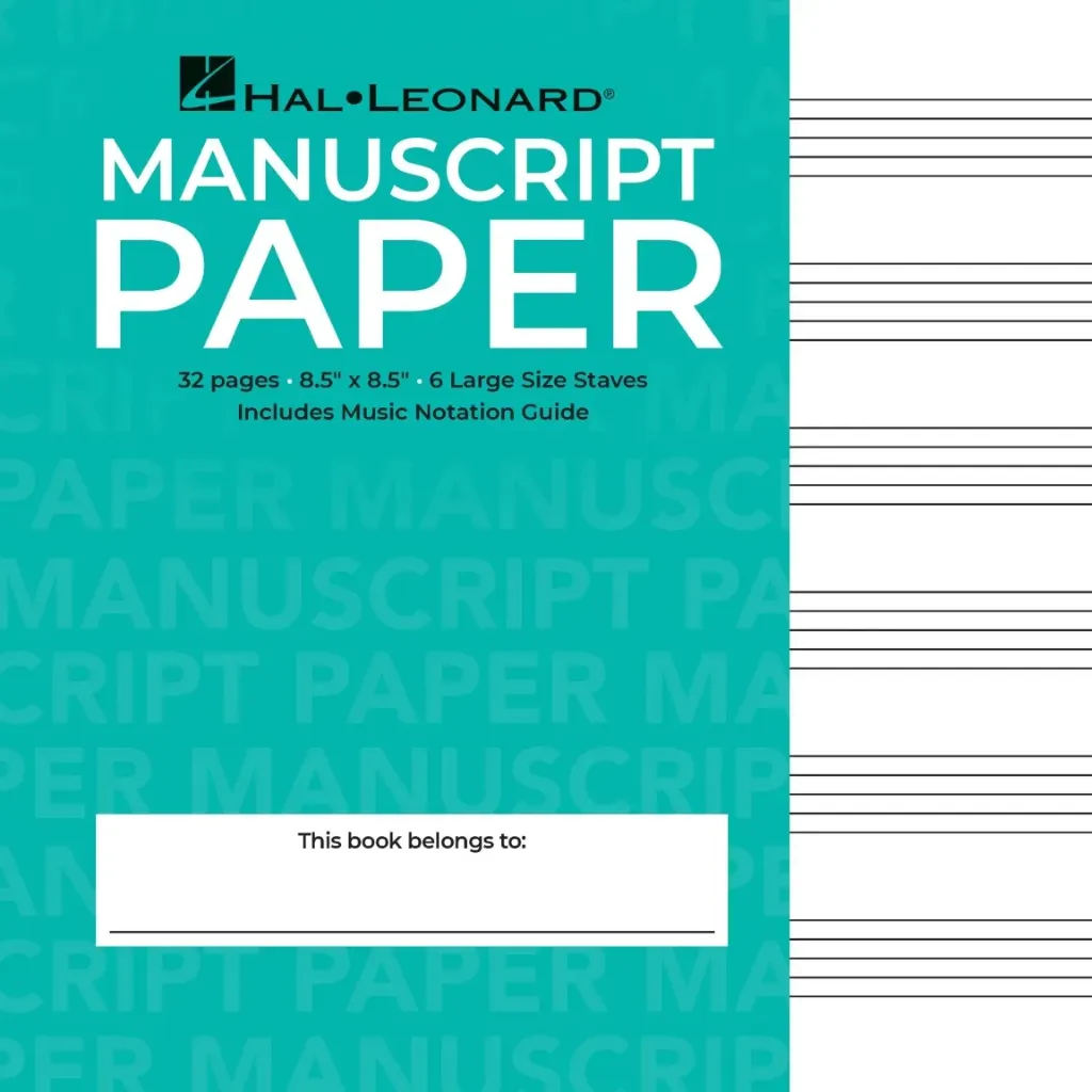 Hal Leonard Wide Staff Wirebound Manuscript Paper