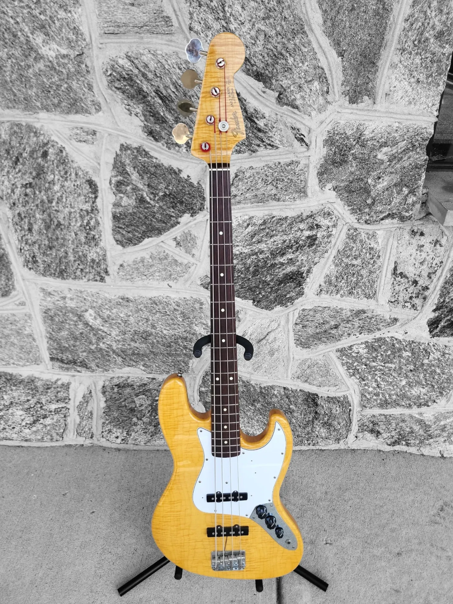Fender 60's Jazz Bass Foto Flame, Natural, Made in Japan, 1994